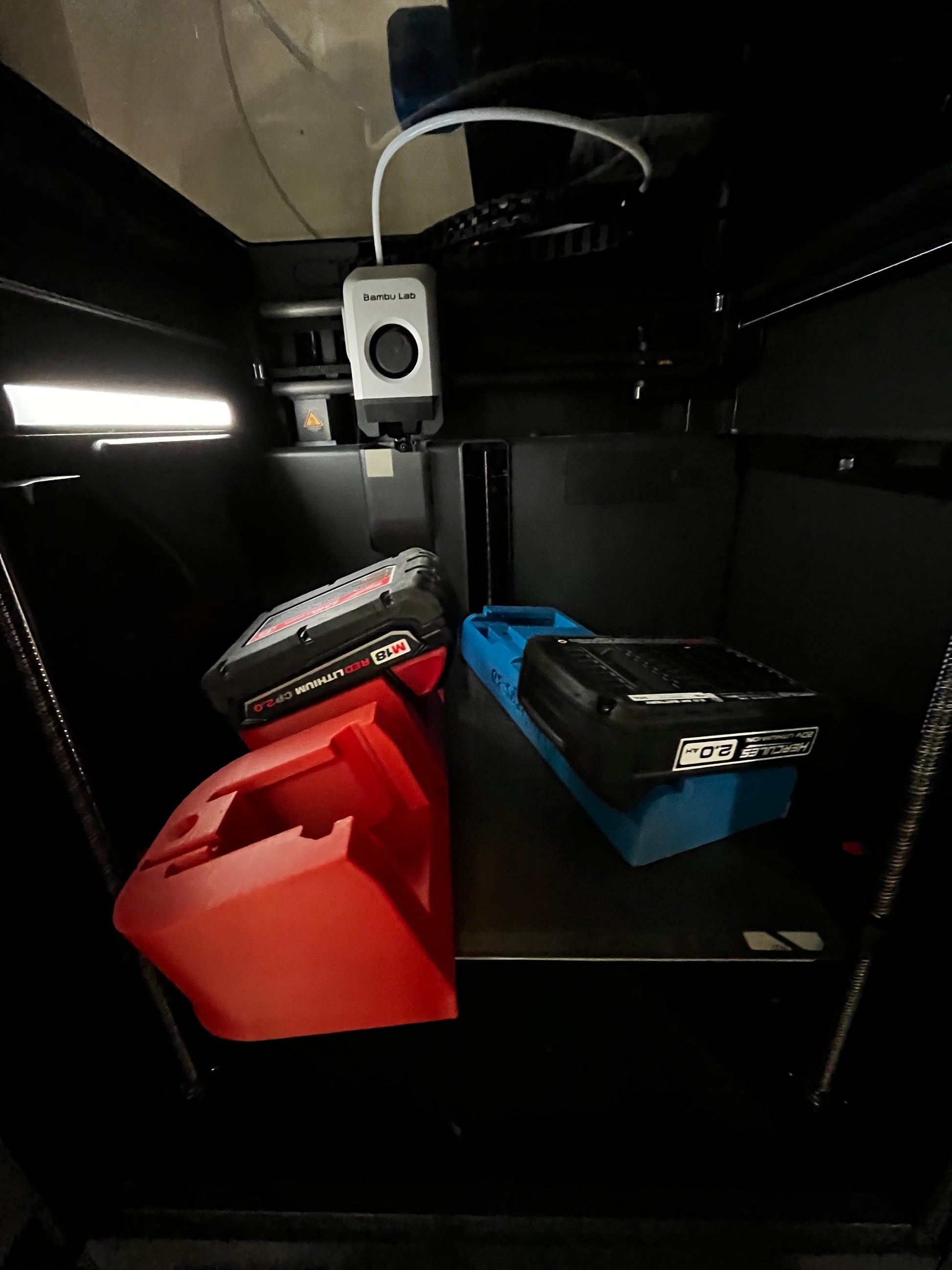 Hercules 20V Triple Battery Rack | 3-Slot Heavy Duty Wall Mount