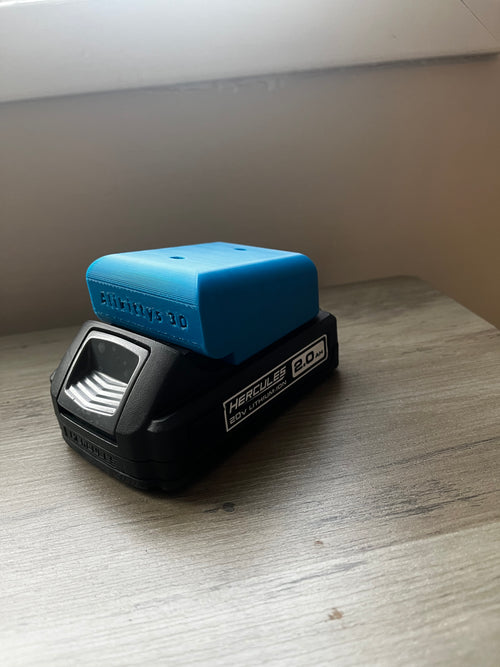 Hercules 20V Battery Mount | Heavy Duty ABS Wall Holder & Organizer