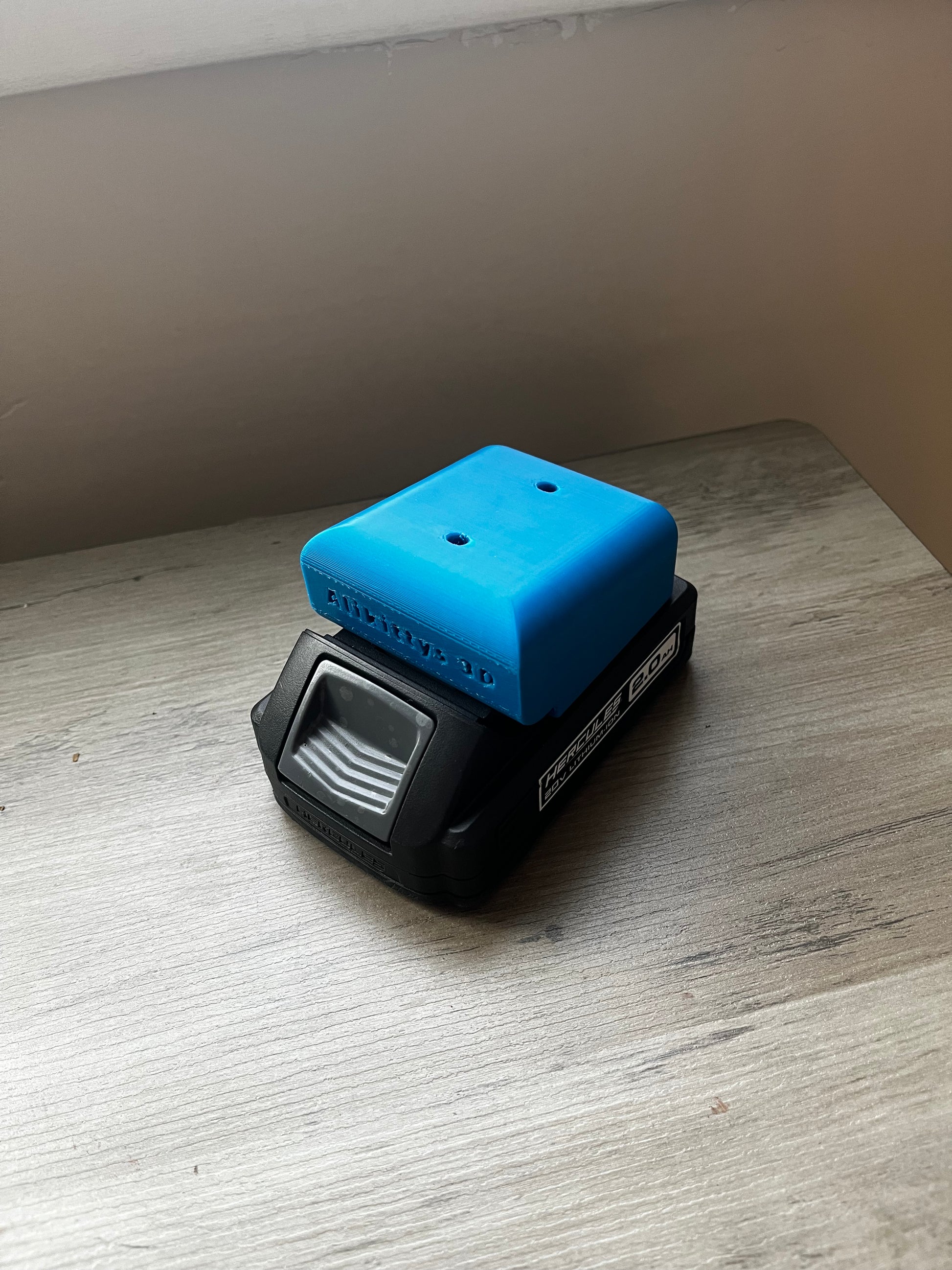 Hercules 20V Battery Mount | Heavy Duty ABS Wall Holder & Organizer