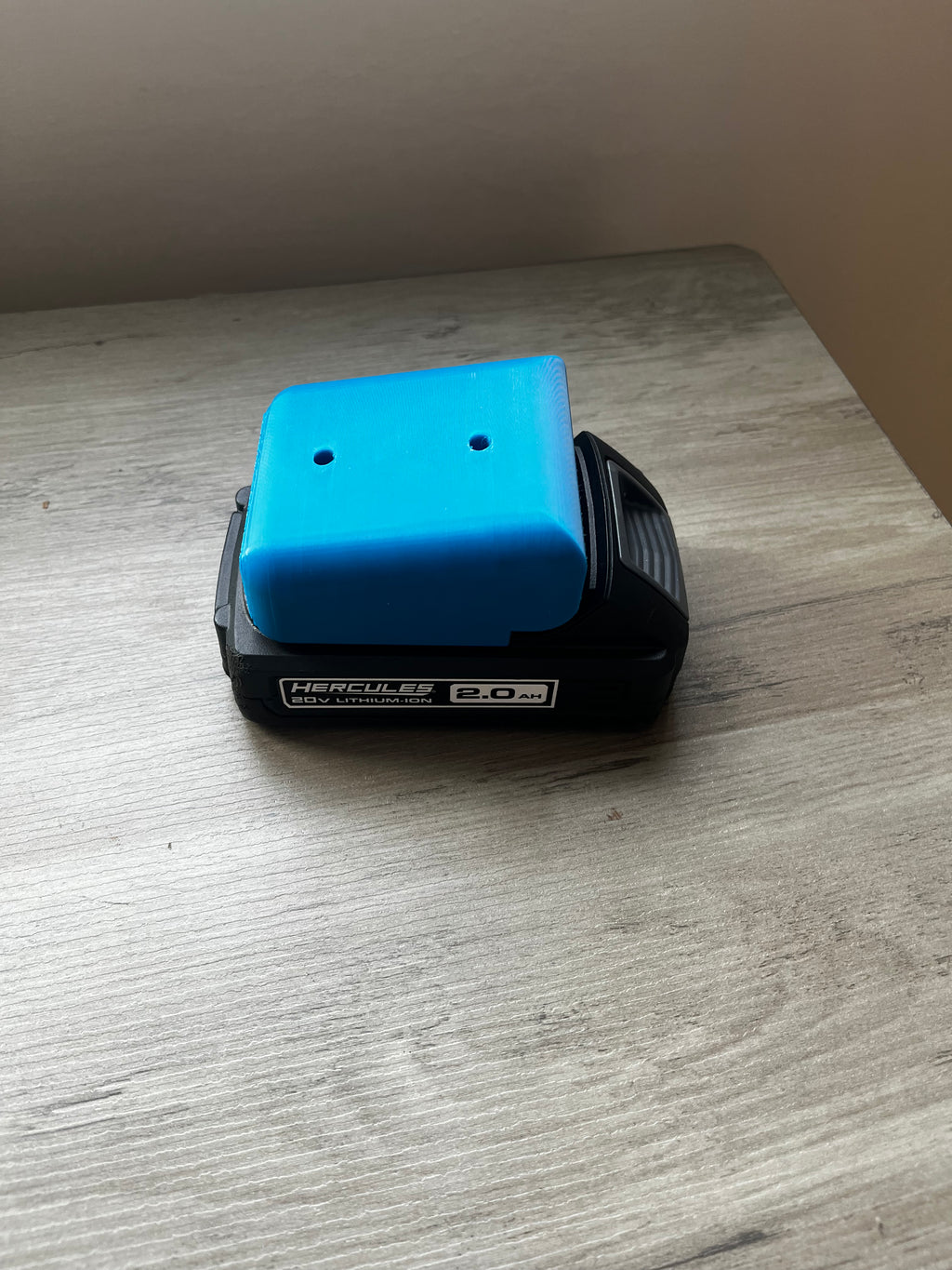 Hercules 20V Battery Mount | Heavy Duty ABS Wall Holder & Organizer