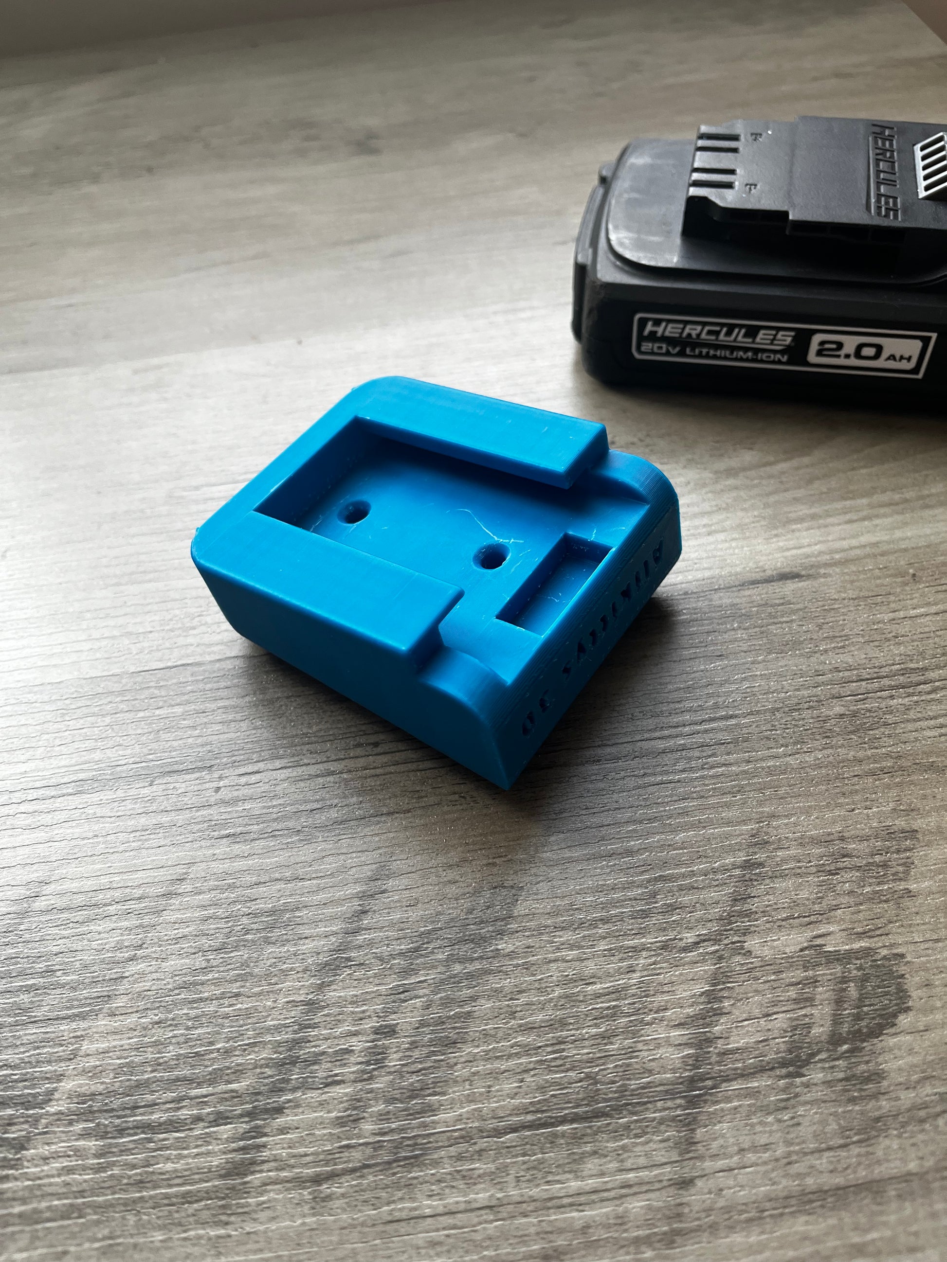 Hercules 20V Battery Mount | Heavy Duty ABS Wall Holder & Organizer