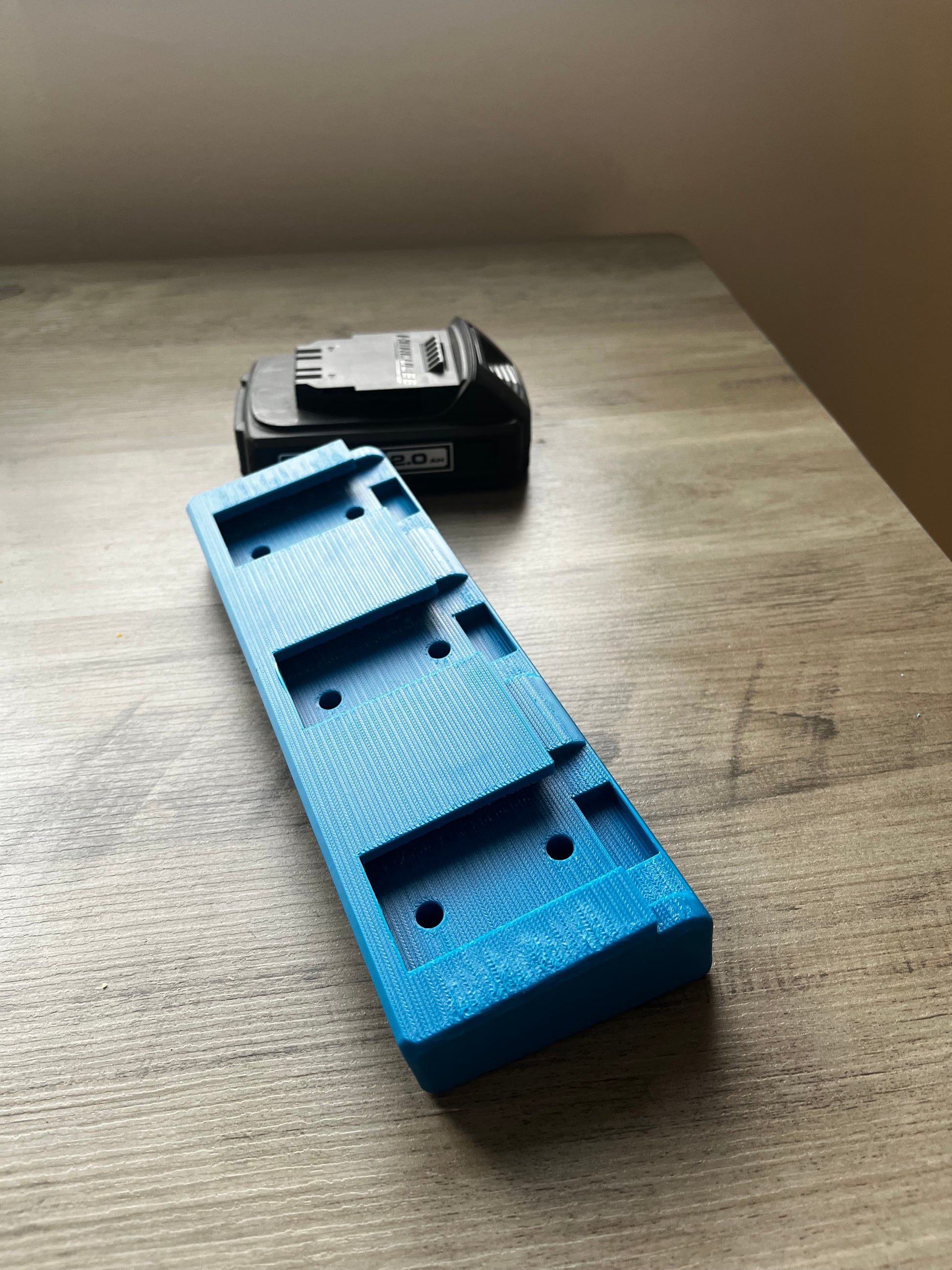 Hercules 20V Triple Battery Rack | 3-Slot Heavy Duty Wall Mount