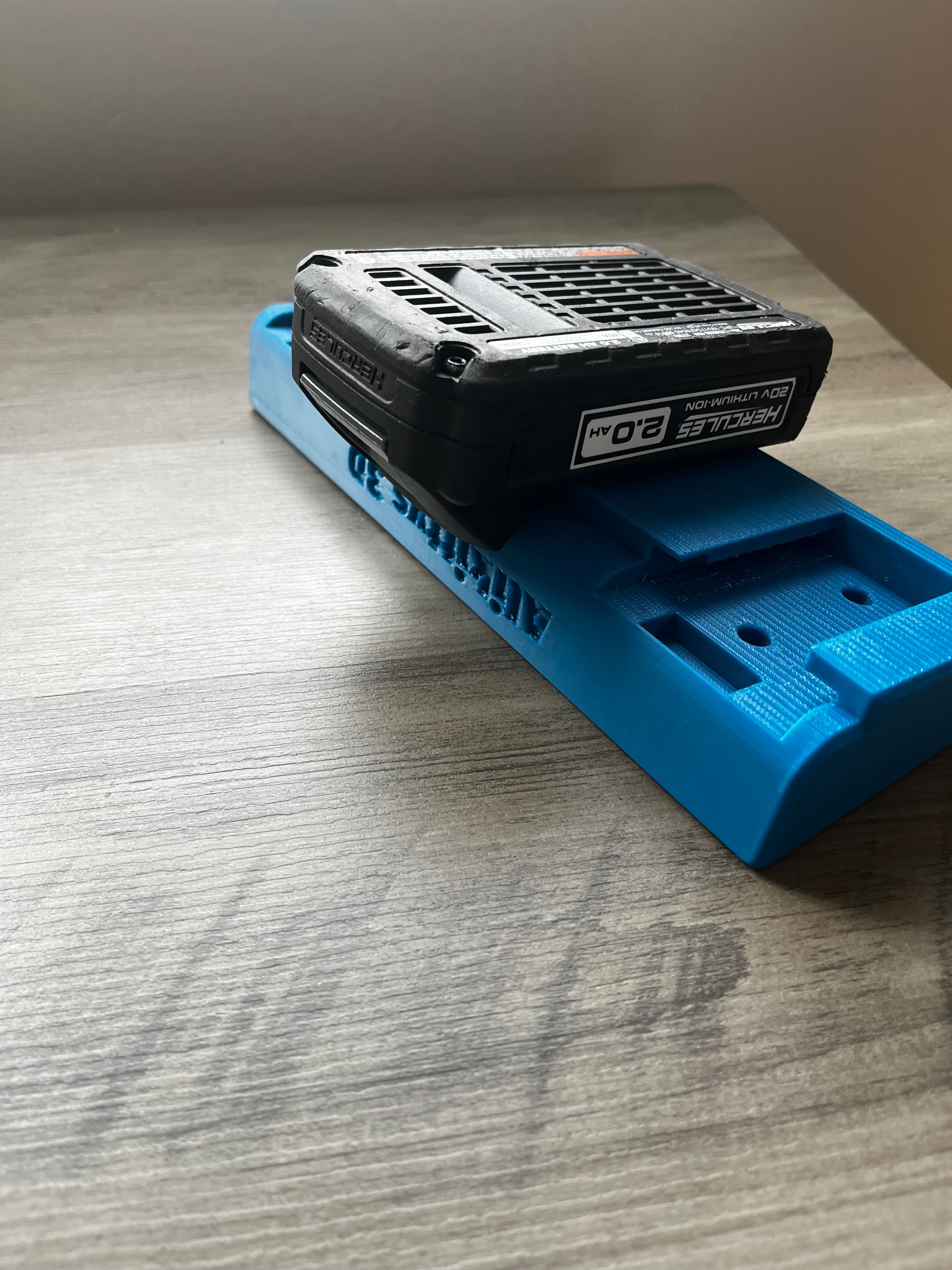 Hercules 20V Triple Battery Rack | 3-Slot Heavy Duty Wall Mount