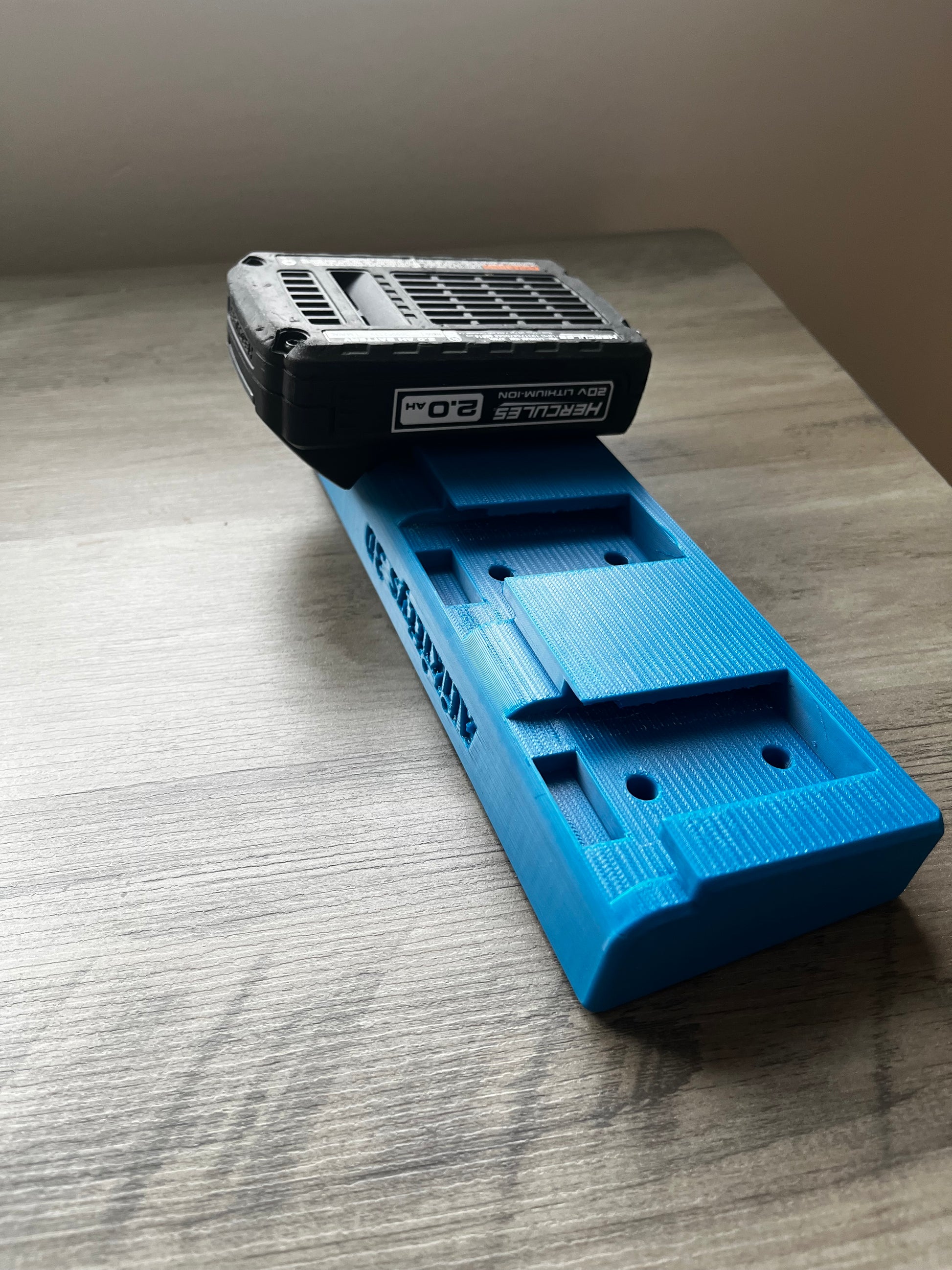 Hercules 20V Triple Battery Rack | 3-Slot Heavy Duty Wall Mount